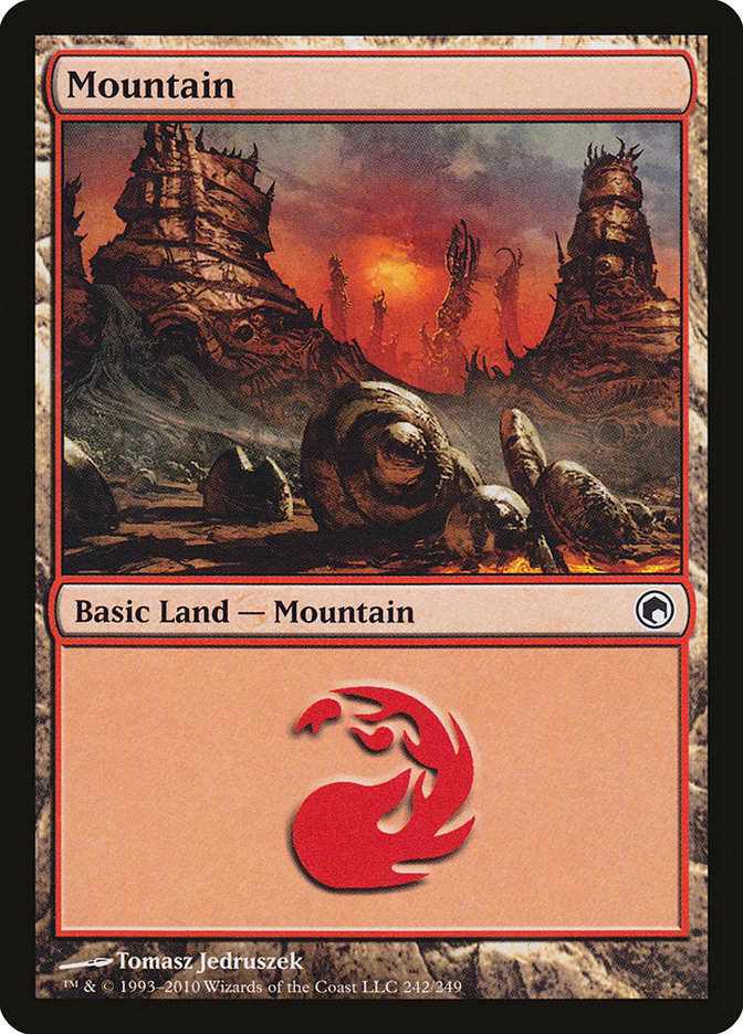 Mountain (242) [Scars of Mirrodin] | GrognardGamesBatavia