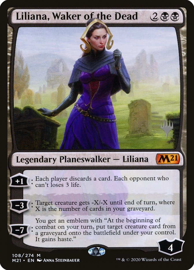 Liliana, Waker of the Dead (Promo Pack) [Core Set 2021 Promos] | GrognardGamesBatavia