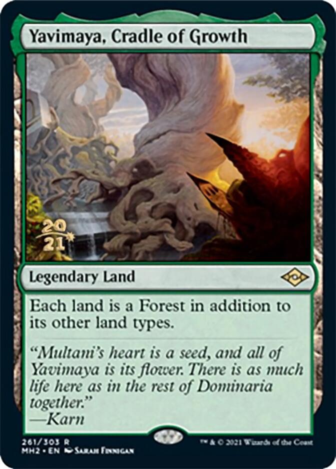 Yavimaya, Cradle of Growth [Modern Horizons 2 Prerelease Promos] | GrognardGamesBatavia