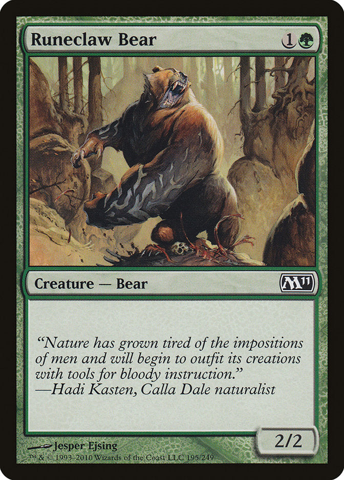 Runeclaw Bear [Magic 2011] | GrognardGamesBatavia