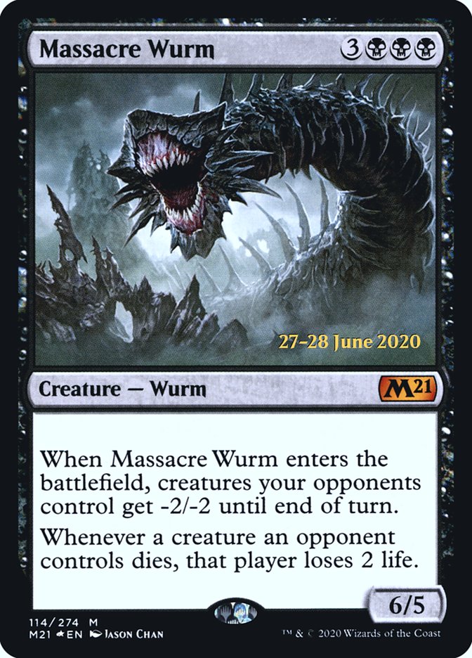 Massacre Wurm [Core Set 2021 Prerelease Promos] | GrognardGamesBatavia