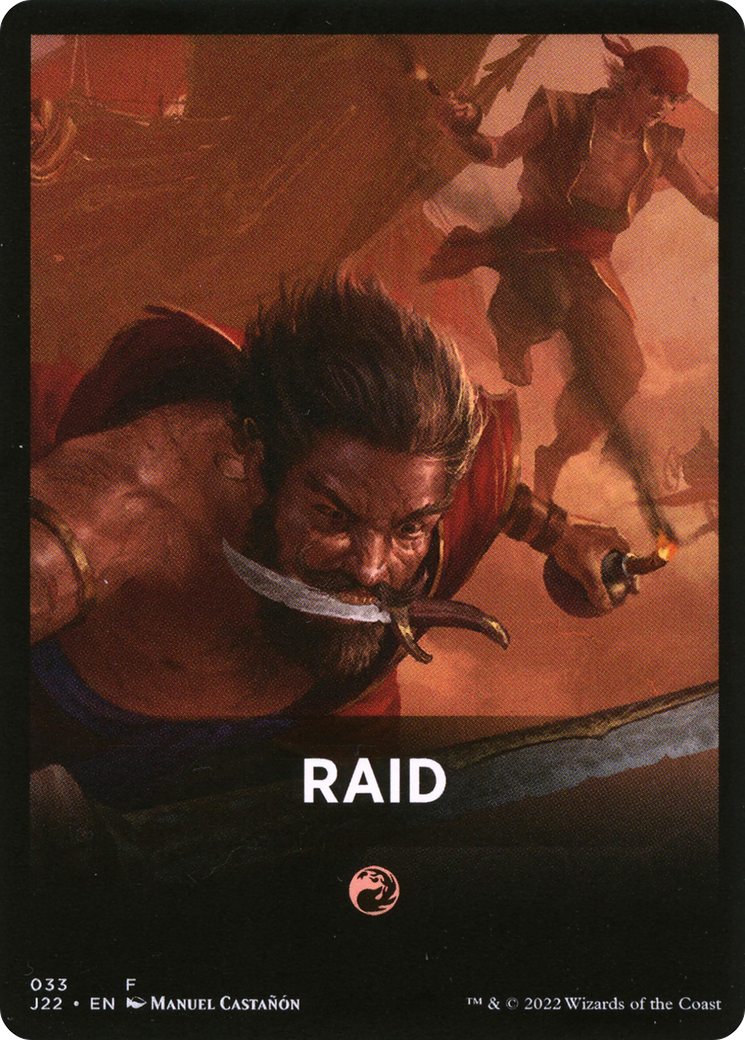 Raid Theme Card [Jumpstart 2022 Front Cards] | GrognardGamesBatavia