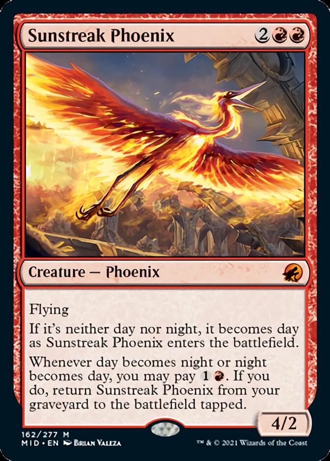 Sunstreak Phoenix [Innistrad: Midnight Hunt] | GrognardGamesBatavia