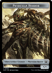 Phyrexian Golem // Phyrexian Horror Double-Sided Token [March of the Machine Commander Tokens] | GrognardGamesBatavia