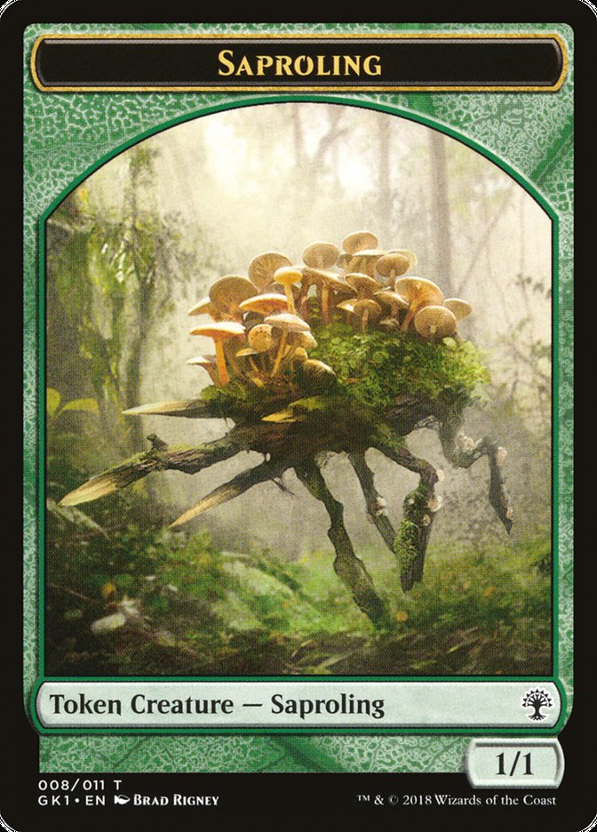 Voja // Saproling Double-Sided Token [Guilds of Ravnica Guild Kit Tokens] | GrognardGamesBatavia