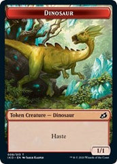 Dinosaur // Human Soldier (003) Double-Sided Token [Ikoria: Lair of Behemoths Tokens] | GrognardGamesBatavia