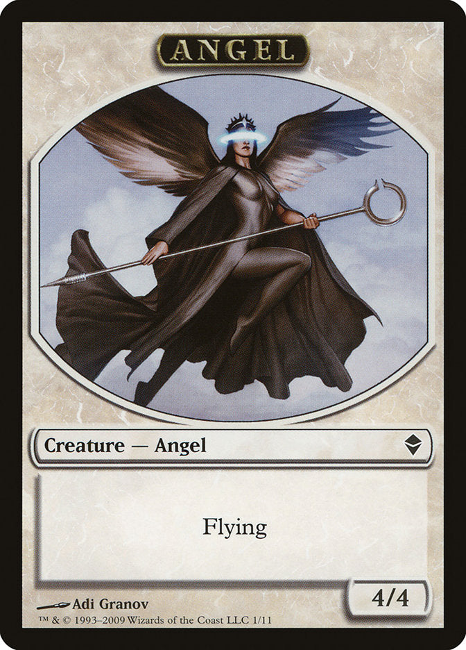 Angel Token [Zendikar Tokens] | GrognardGamesBatavia