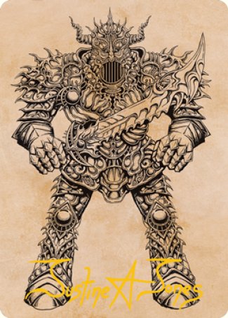 Iron Golem (Showcase) Art Card (Gold-Stamped Signature) [Dungeons & Dragons: Adventures in the Forgotten Realms Art Series] | GrognardGamesBatavia