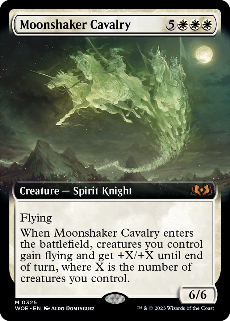 Moonshaker Cavalry (Extended Art) [Wilds of Eldraine] | GrognardGamesBatavia