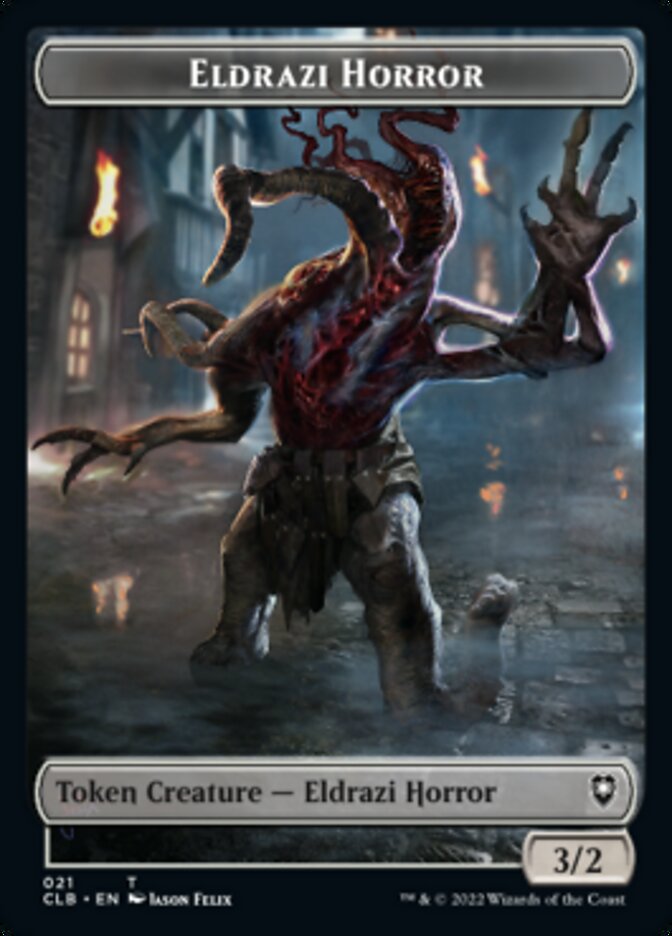 Horror // Eldrazi Horror Double-Sided Token [Commander Legends: Battle for Baldur's Gate Tokens] | GrognardGamesBatavia