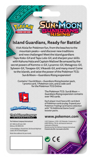 Sun & Moon: Guardians Rising - Single Pack Blister (Tsareena) | GrognardGamesBatavia