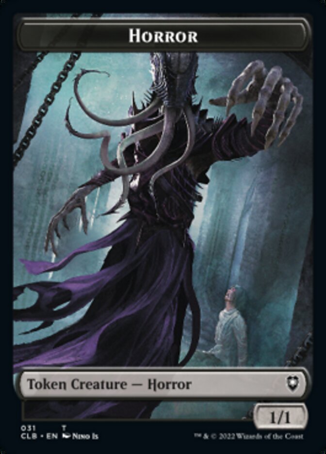 Horror // Eldrazi Horror Double-Sided Token [Commander Legends: Battle for Baldur's Gate Tokens] | GrognardGamesBatavia