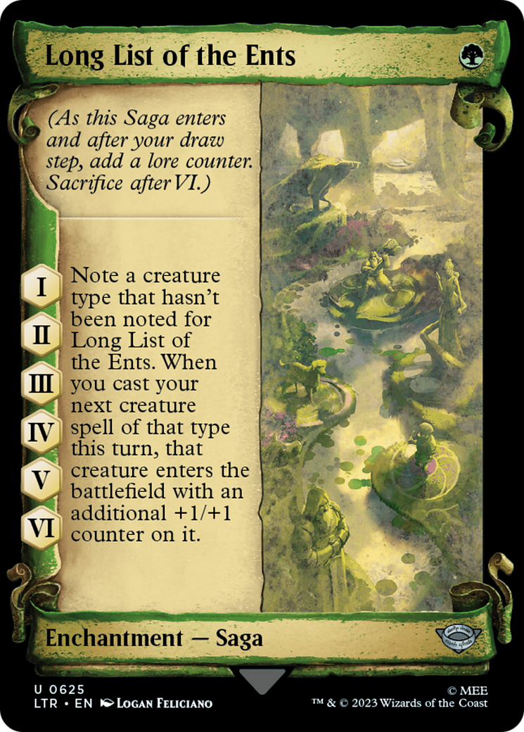 Long List of the Ents [The Lord of the Rings: Tales of Middle-Earth Showcase Scrolls] | GrognardGamesBatavia