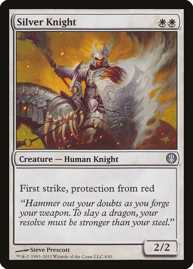 Silver Knight [Duel Decks: Knights vs. Dragons] | GrognardGamesBatavia