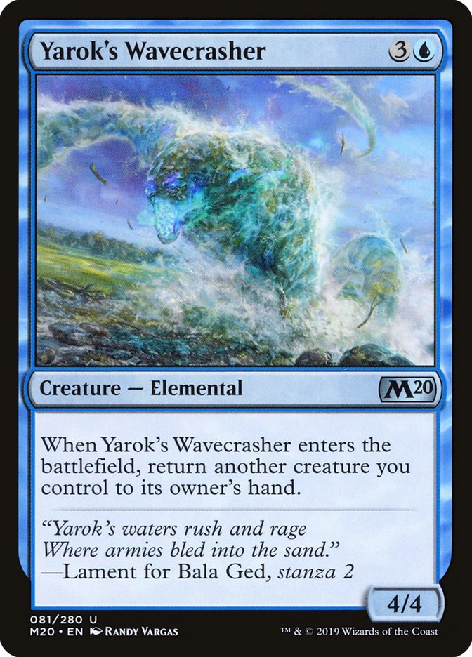 Yarok's Wavecrasher [Core Set 2020] | GrognardGamesBatavia