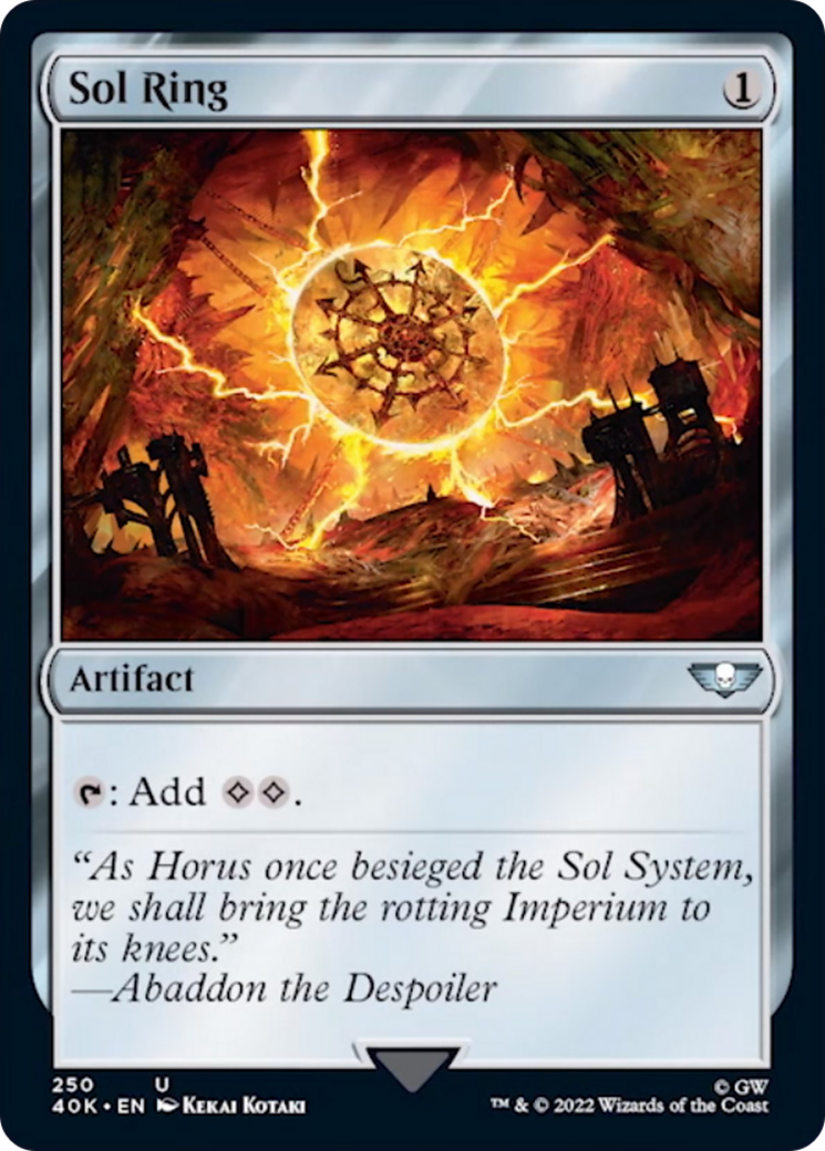 Sol Ring (250) (Surge Foil) [Universes Beyond: Warhammer 40,000] | GrognardGamesBatavia