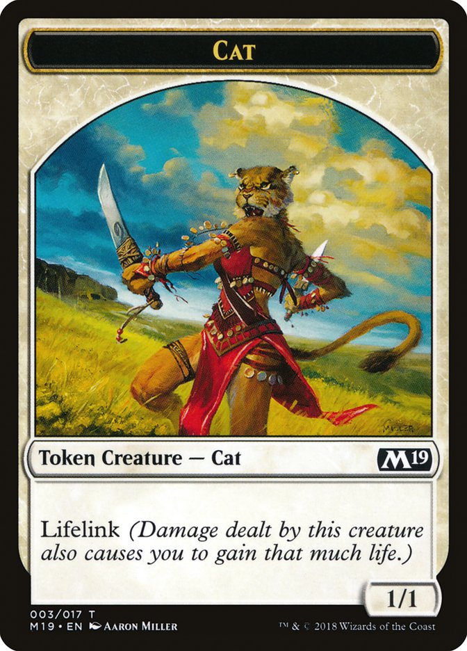 Cat Token [Core Set 2019 Tokens] | GrognardGamesBatavia