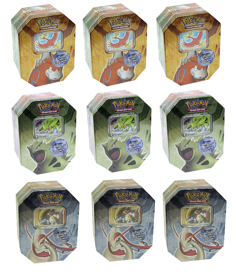 EX - Collector's Tin Display (Armaldo EX, Ho-Oh EX & Tyrantitar EX) | GrognardGamesBatavia