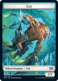 Cat // Copy Double-Sided Token [Double Masters Tokens] | GrognardGamesBatavia