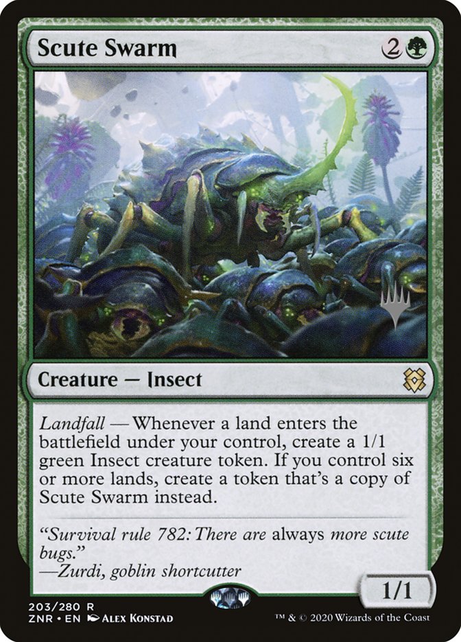 Scute Swarm (Promo Pack) [Zendikar Rising Promos] | GrognardGamesBatavia