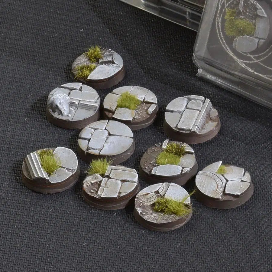 Gamers Grass Battle Ready Bases Temple 25mm Round | GrognardGamesBatavia