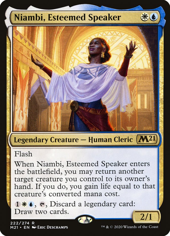 Niambi, Esteemed Speaker [Core Set 2021] | GrognardGamesBatavia