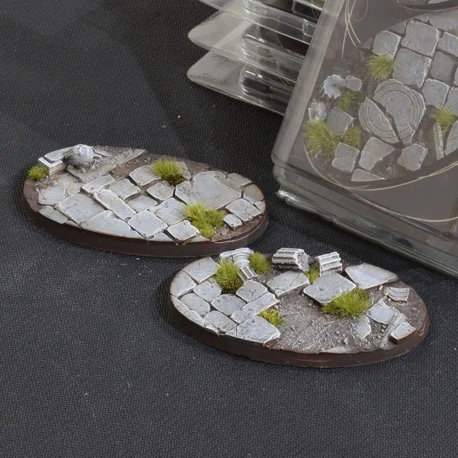 Gamers Grass Battle Ready Bases Temple 90mm Oval | GrognardGamesBatavia