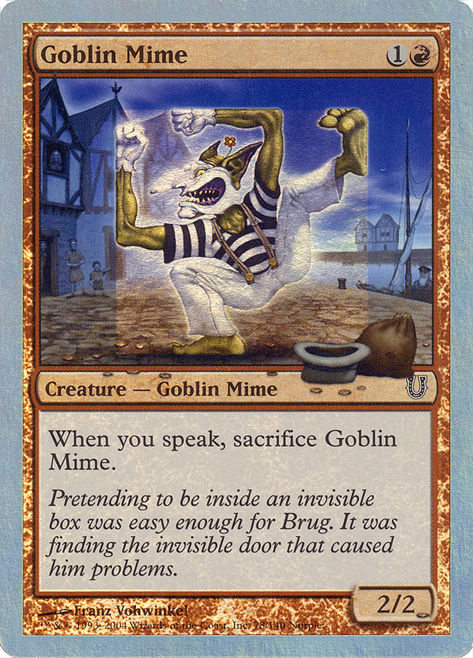 Goblin Mime (Alternate Foil) [Unhinged] | GrognardGamesBatavia