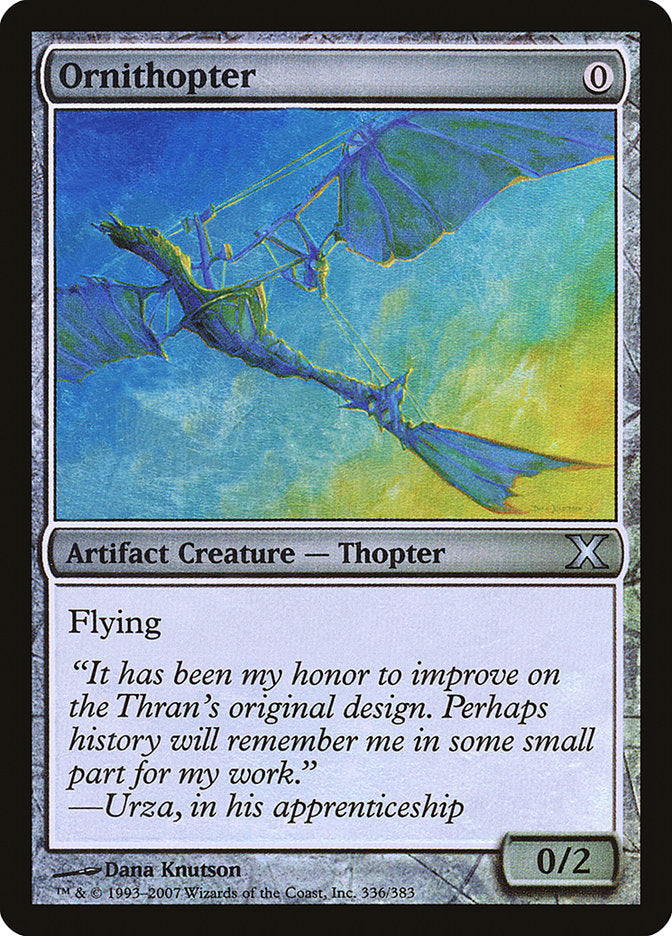 Ornithopter (Premium Foil) [Tenth Edition] | GrognardGamesBatavia