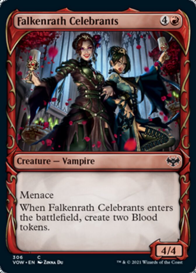 Falkenrath Celebrants (Showcase Fang Frame) [Innistrad: Crimson Vow] | GrognardGamesBatavia