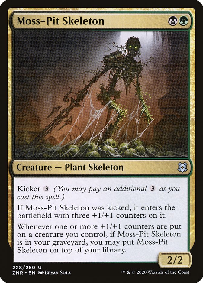 Moss-Pit Skeleton [Zendikar Rising] | GrognardGamesBatavia