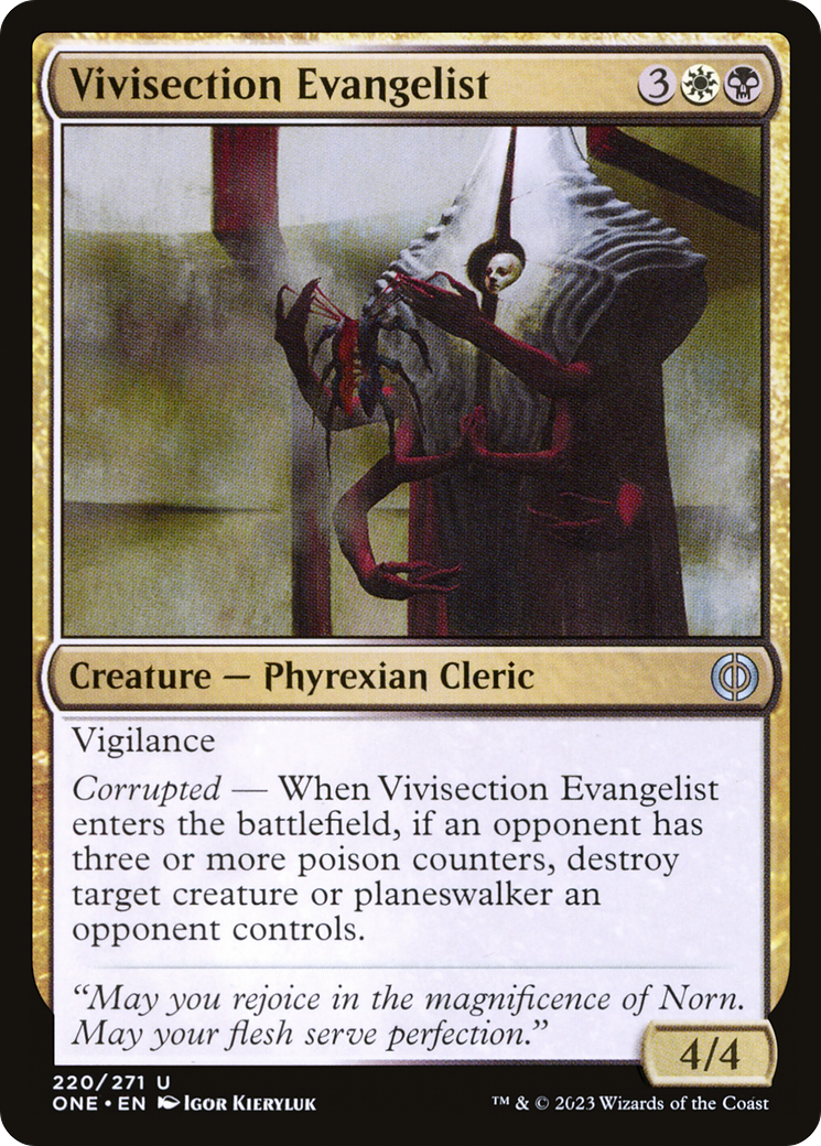 Vivisection Evangelist [Phyrexia: All Will Be One] | GrognardGamesBatavia