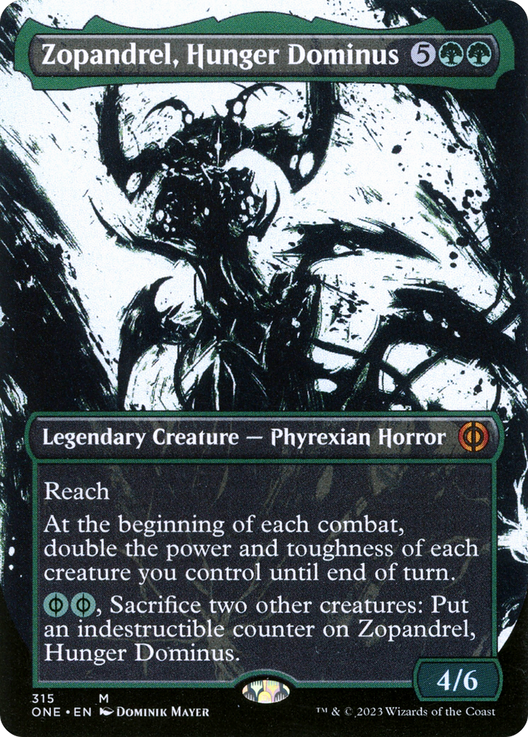 Zopandrel, Hunger Dominus (Borderless Ichor) [Phyrexia: All Will Be One] | GrognardGamesBatavia