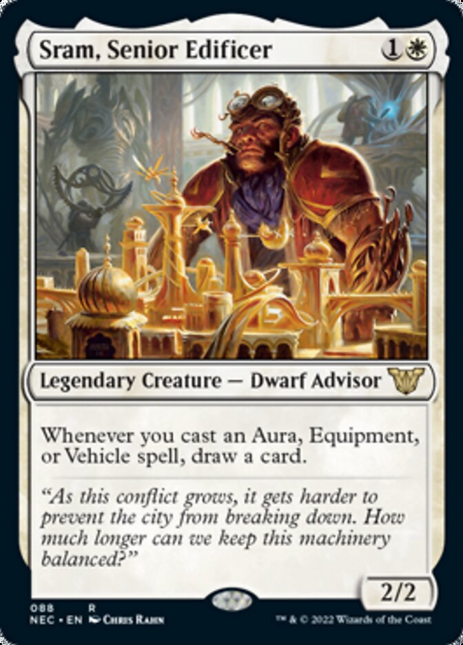 Sram, Senior Edificer [Kamigawa: Neon Dynasty Commander] | GrognardGamesBatavia