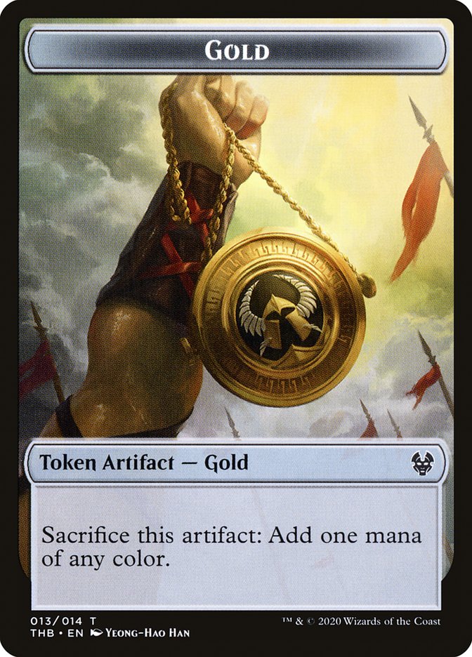 Gold Token [Theros Beyond Death Tokens] | GrognardGamesBatavia