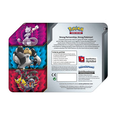 Sun & Moon: Unified Minds - Power Partnership Tin (Mewtwo & Mew GX) | GrognardGamesBatavia