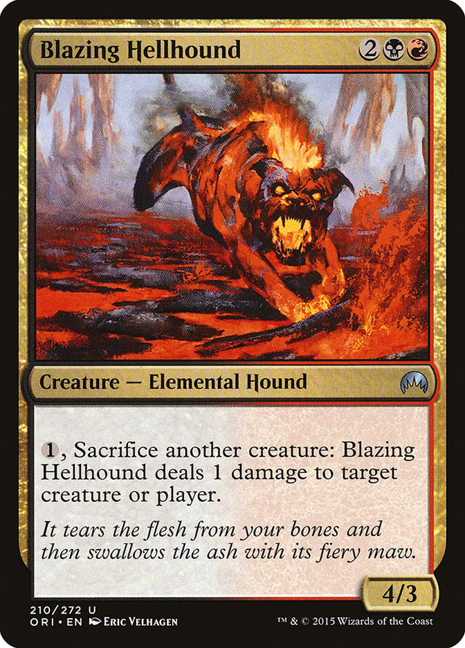 Blazing Hellhound [Magic Origins] | GrognardGamesBatavia