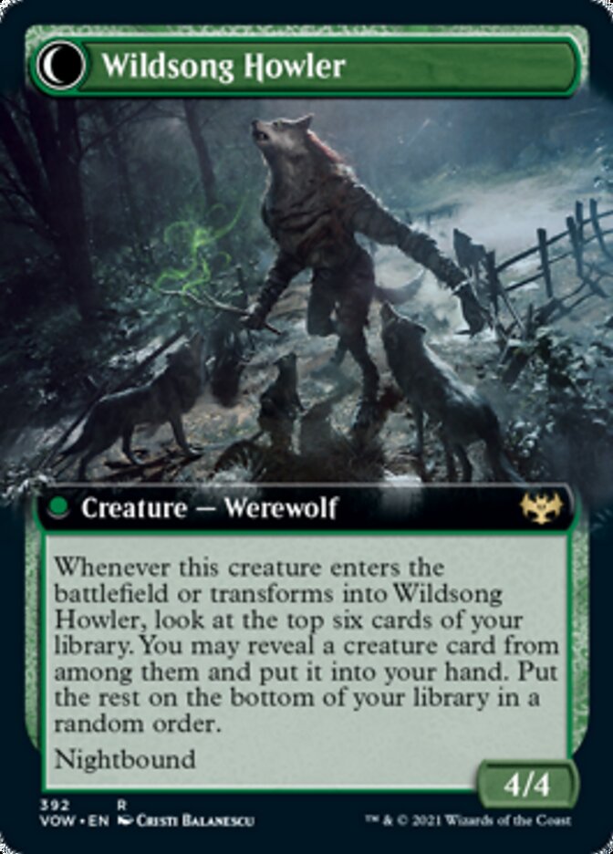 Howlpack Piper // Wildsong Howler (Extended Art) [Innistrad: Crimson Vow] | GrognardGamesBatavia