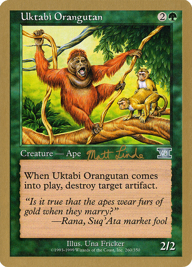 Uktabi Orangutan (Matt Linde) [World Championship Decks 1999] | GrognardGamesBatavia