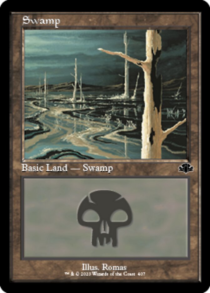 Swamp (407) (Retro) [Dominaria Remastered] | GrognardGamesBatavia