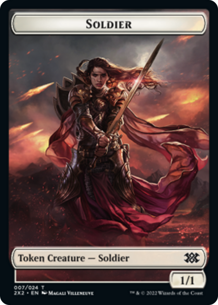 Faerie Rogue // Soldier Double-Sided Token [Double Masters 2022 Tokens] | GrognardGamesBatavia