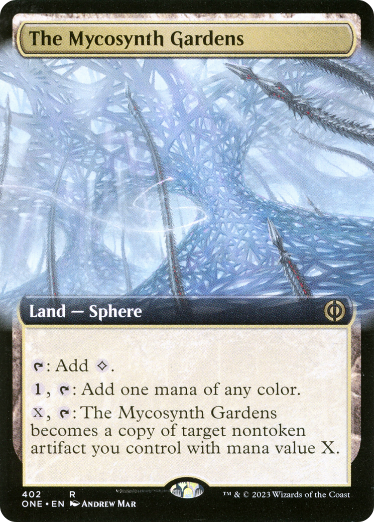 The Mycosynth Gardens (Extended Art) [Phyrexia: All Will Be One] | GrognardGamesBatavia