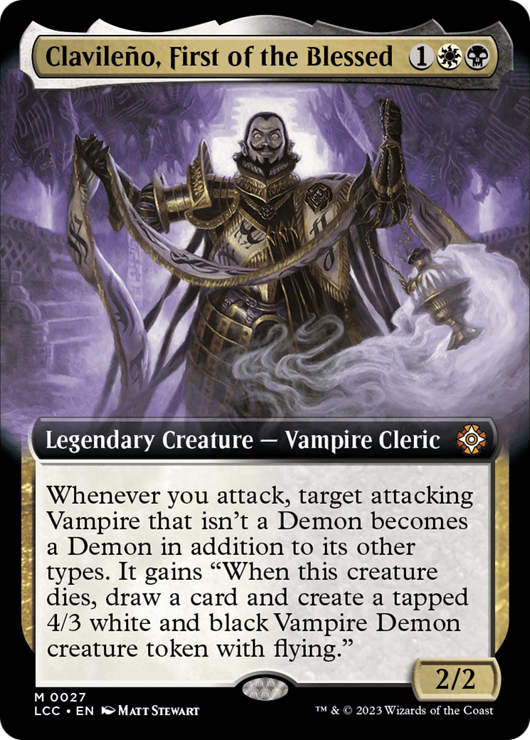 Clavileno, First of the Blessed (Extended Art) [The Lost Caverns of Ixalan Commander] | GrognardGamesBatavia