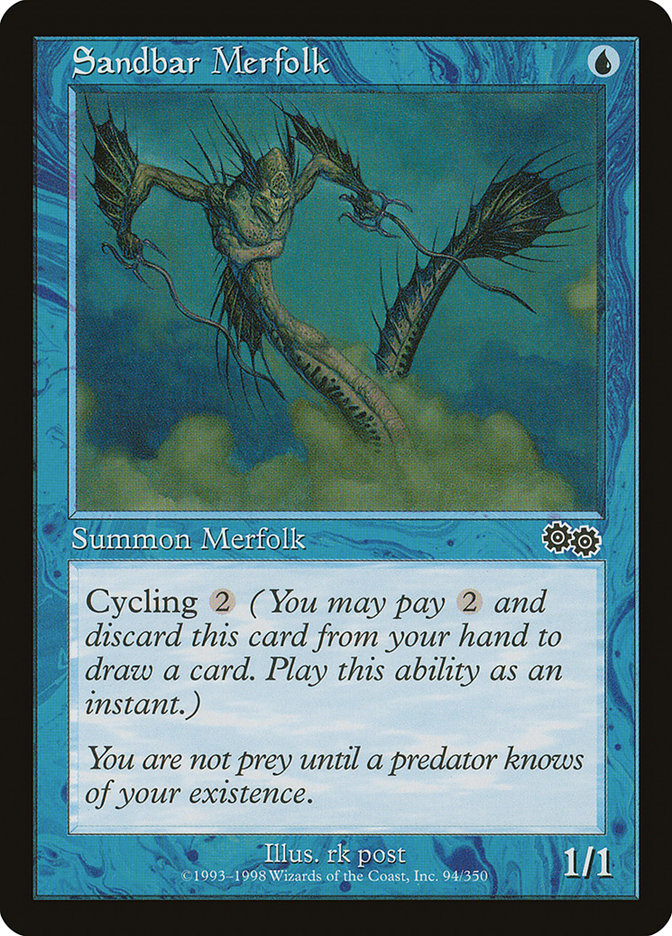 Sandbar Merfolk [Urza's Saga] | GrognardGamesBatavia