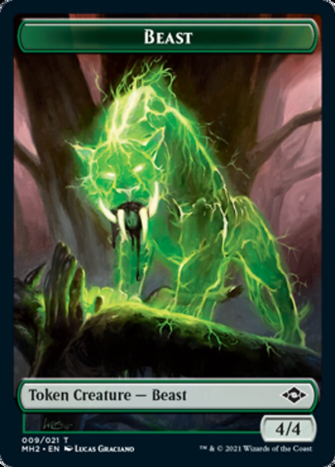 Beast Token [Modern Horizons 2 Tokens] | GrognardGamesBatavia