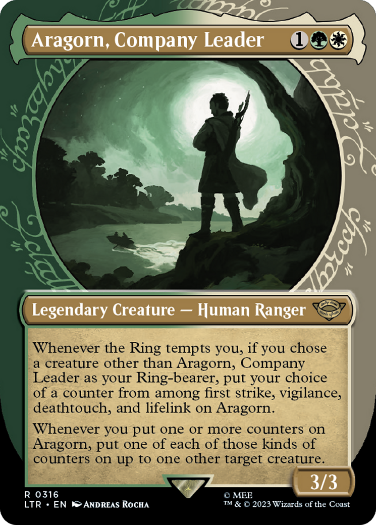 Aragorn, Company Leader (Showcase Ring Frame) [The Lord of the Rings: Tales of Middle-Earth] | GrognardGamesBatavia