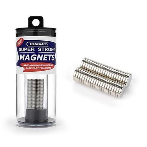 Magcraft Rare Earth disc magnets 9.5 x16.mm 40 Pack | GrognardGamesBatavia