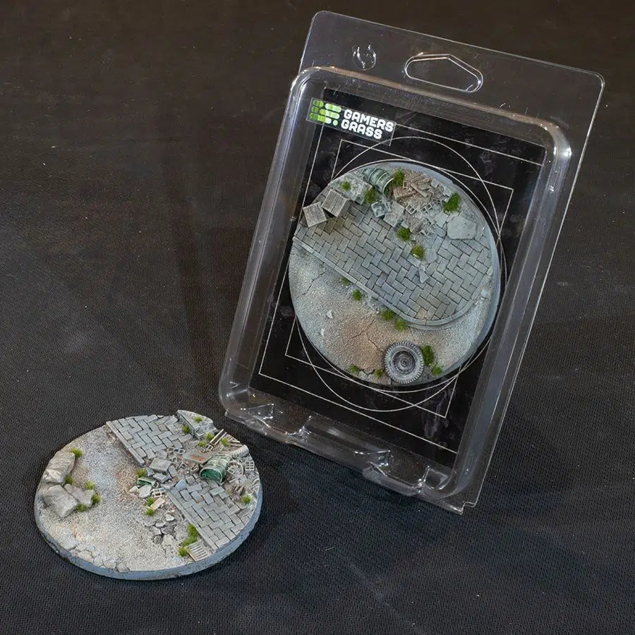 Gamers Grass Battle Ready Bases Urban Warfare 100mm Round | GrognardGamesBatavia