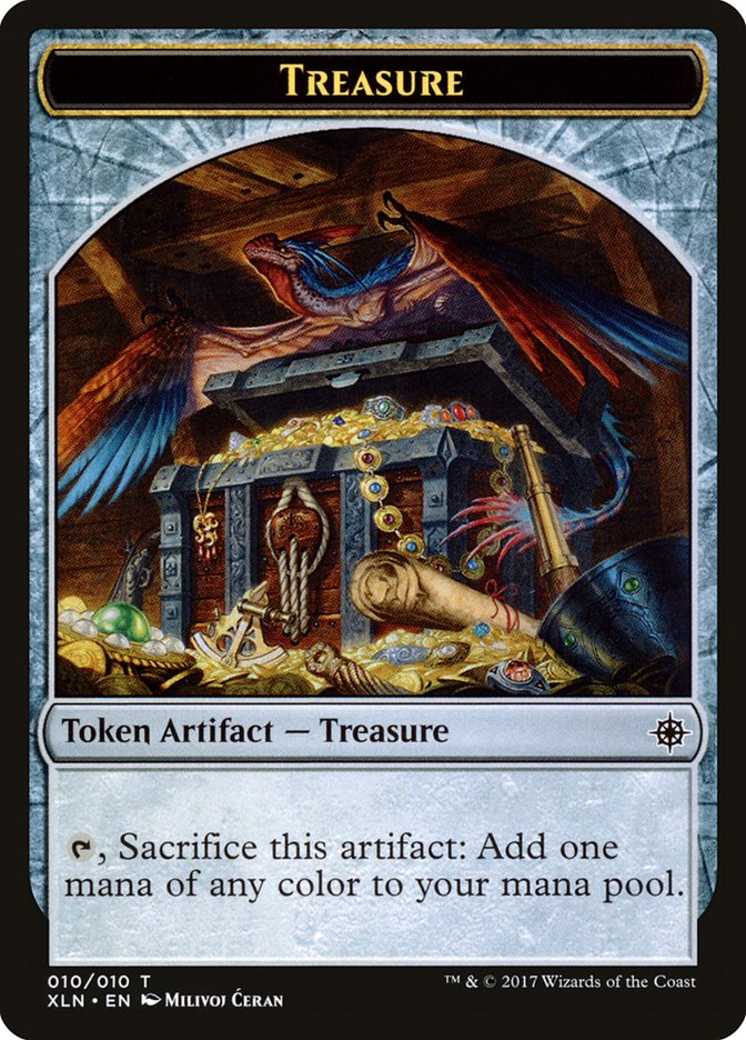 Treasure Token (010/010) [Ixalan Tokens] | GrognardGamesBatavia