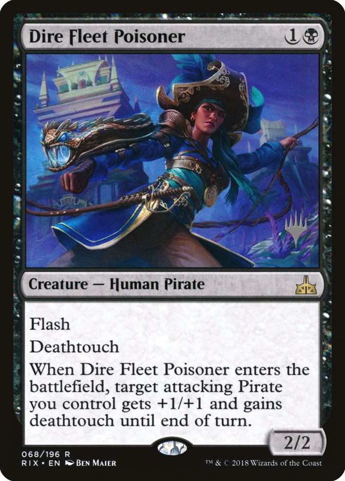 Dire Fleet Poisoner (Promo Pack) [Rivals of Ixalan Promos] | GrognardGamesBatavia